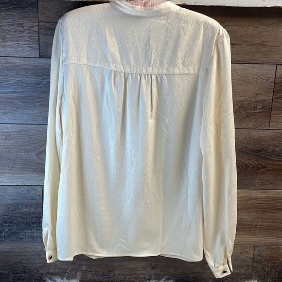 Charter Club Ladies Button-Down Shirt Long-Sleeve , Ivory, Size 16 - Picture 5 of 7